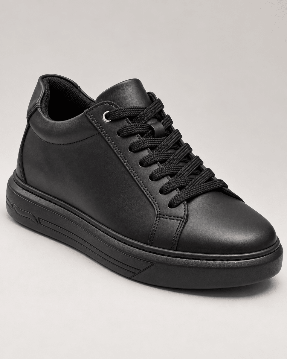 (ÖN SİPARİŞ) VANTEXO Prime Lift X7 Sleek Edition Siyah +7 CM Gizli Yükselti Premium Sneaker - Vantexo