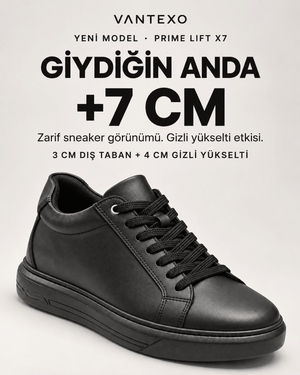Sleek Edition, mat yüzeyli siyah sneaker