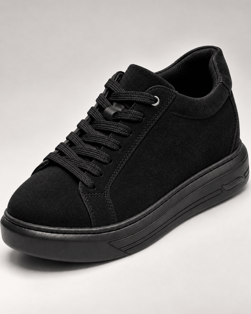 VANTEXO Prime Lift X7 Suede Edition Siyah +7 CM Gizli Yükselti Premium Sneaker, görsel 8