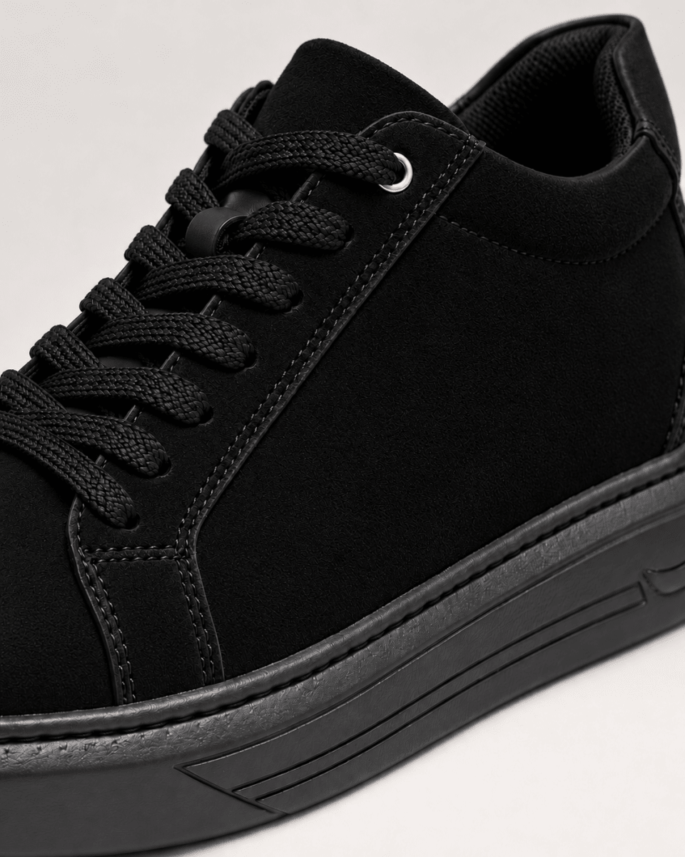 VANTEXO Prime Lift X7 Suede Edition Siyah +7 CM Gizli Yükselti Premium Sneaker, görsel 3