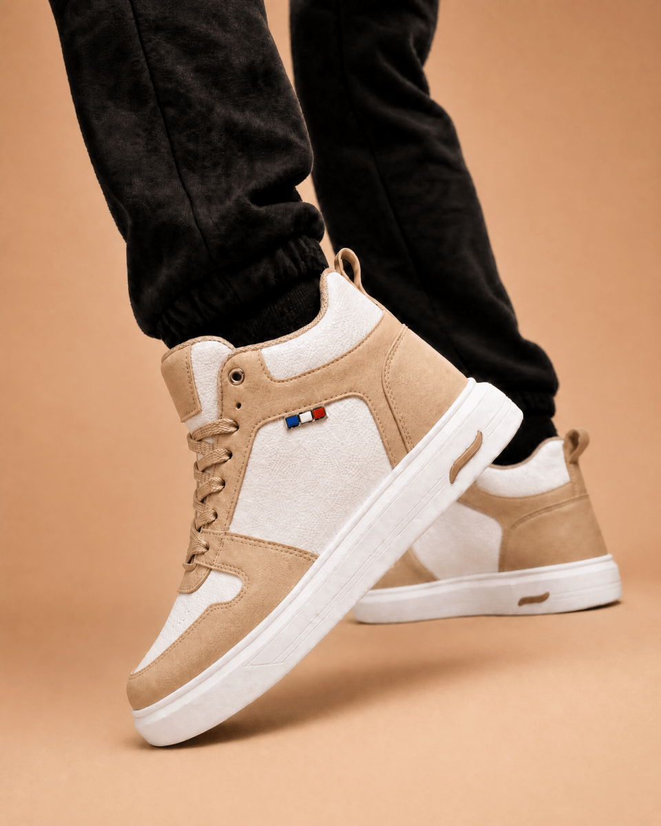 VANTEXO Prime Lift X10 Bej +10 CM Gizli Yükselti Premium Sneaker - Vantexo