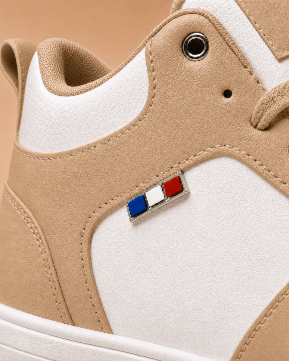 VANTEXO Prime Lift X10 Bej +10 CM Gizli Yükselti Premium Sneaker - Vantexo