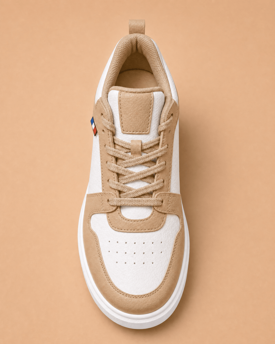VANTEXO Prime Lift X10 Bej +10 CM Gizli Yükselti Premium Sneaker - Vantexo