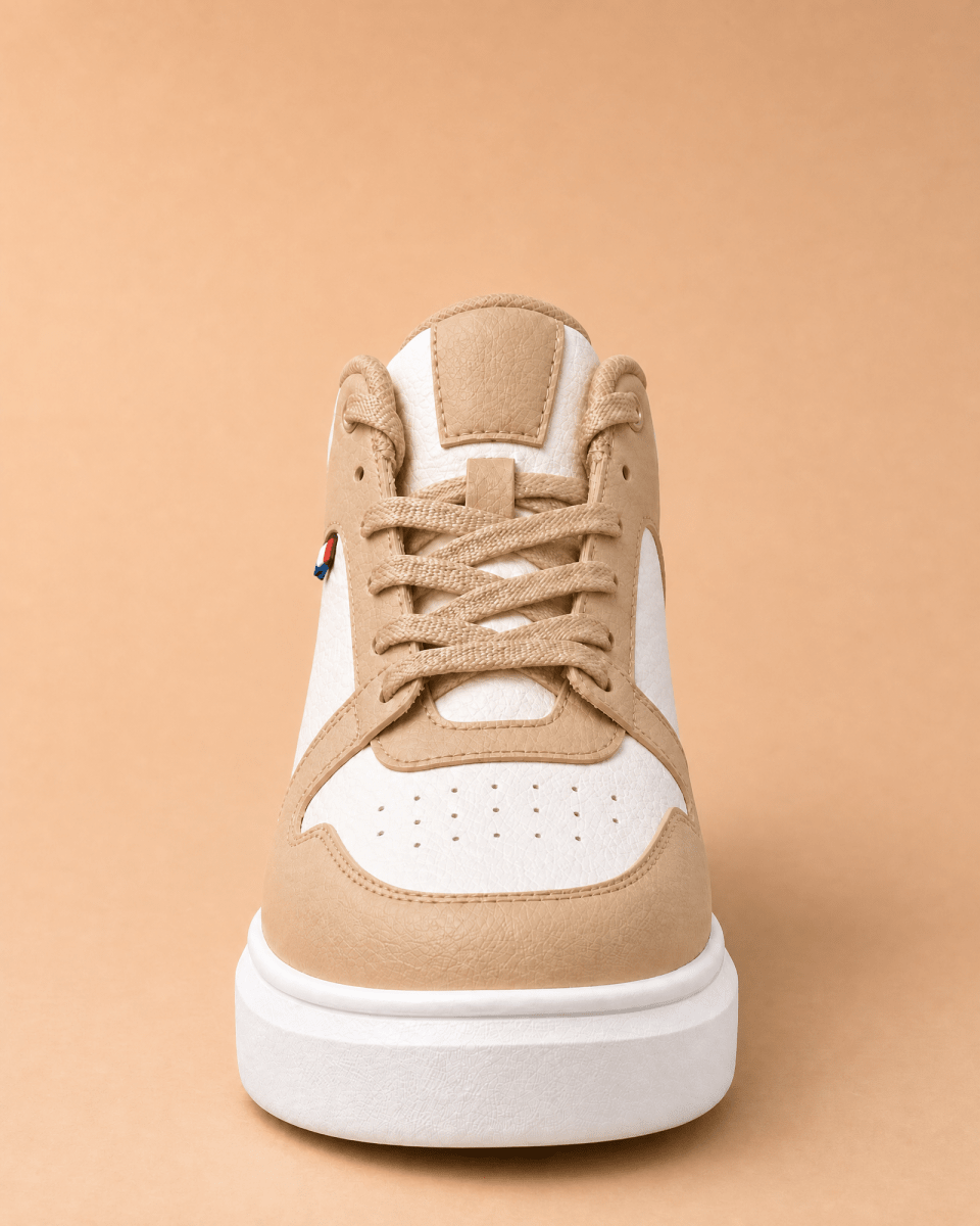VANTEXO Prime Lift X10 Bej +10 CM Gizli Yükselti Premium Sneaker - Vantexo