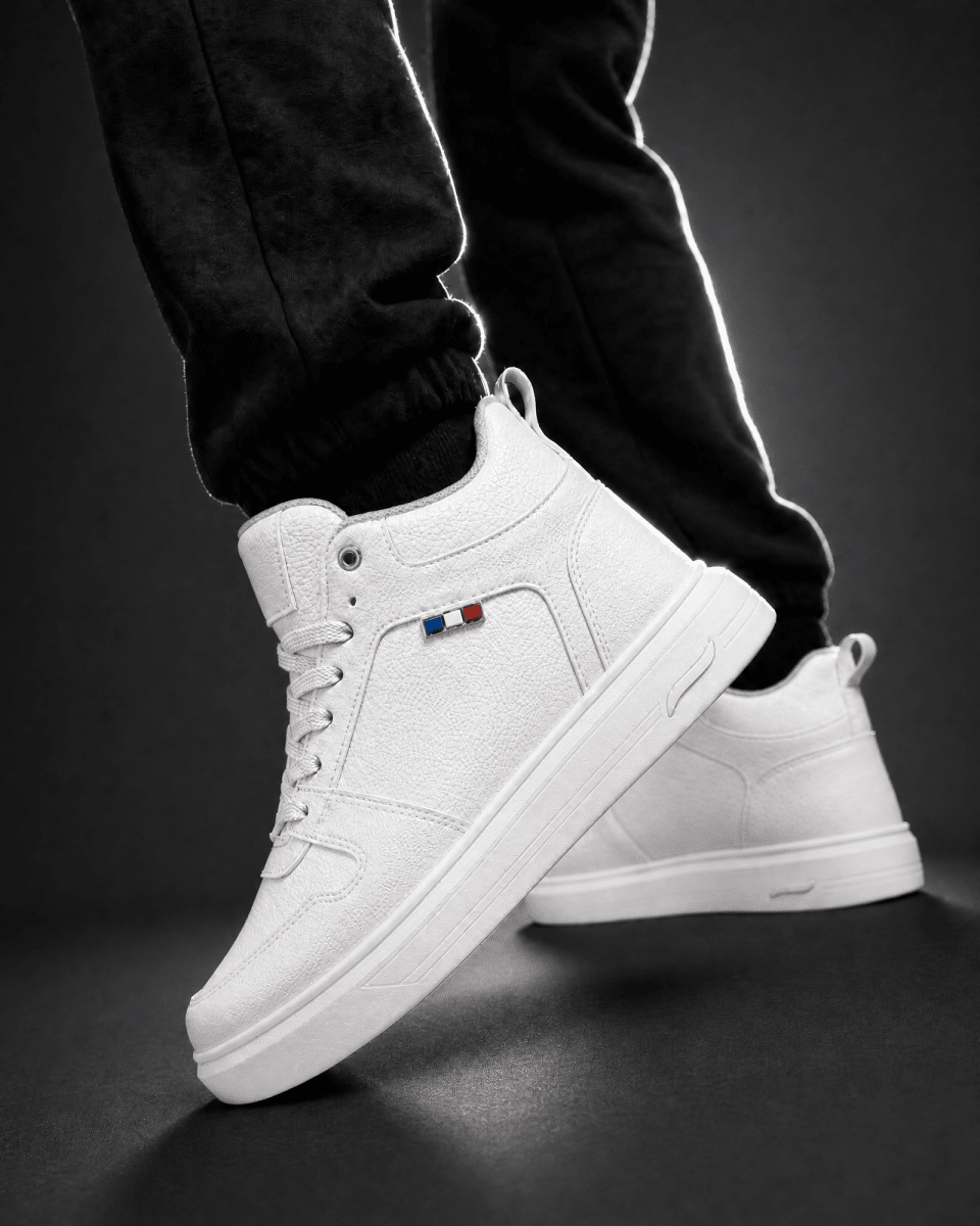 VANTEXO Prime Lift X10 Beyaz +10 CM Gizli Yükselti Premium Sneaker - Vantexo