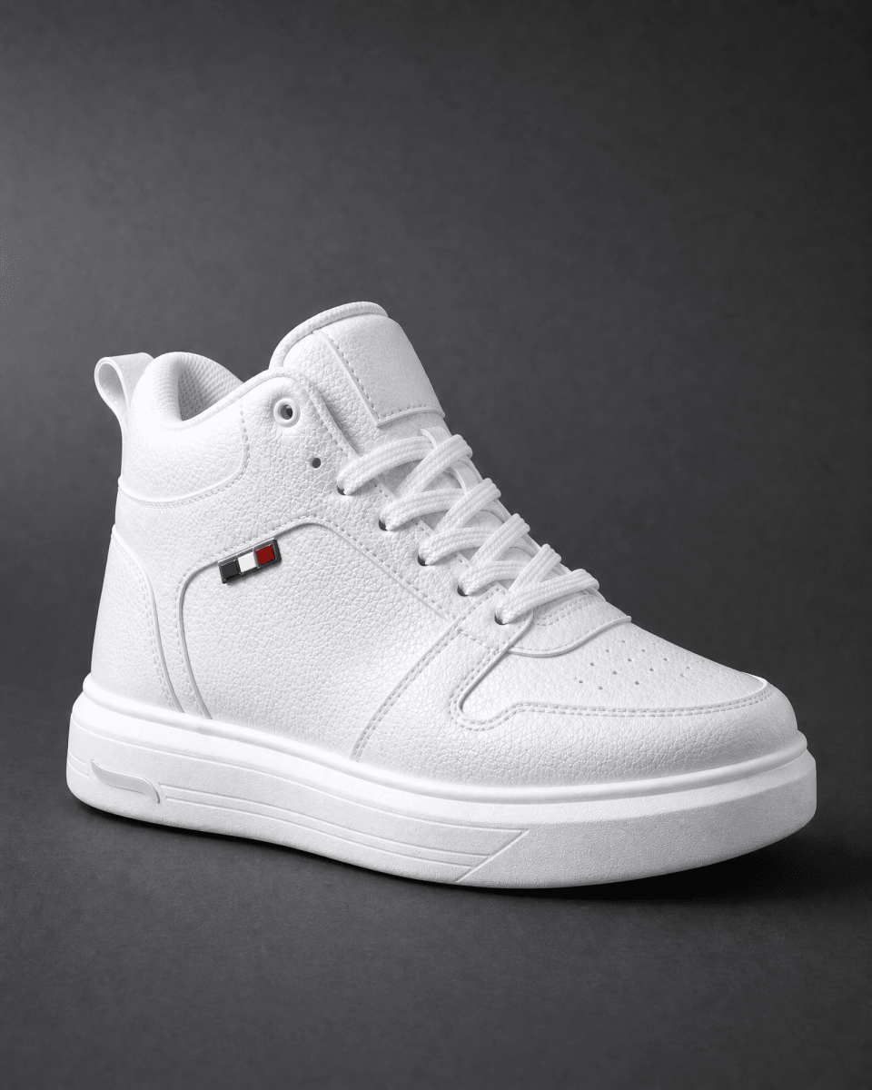 VANTEXO Prime Lift X10 Beyaz +10 CM Gizli Yükselti Premium Sneaker - Vantexo