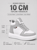 VANTEXO Prime Lift X10 Gri+10 CM Gizli Yükselti Premium Sneaker - Vantexo