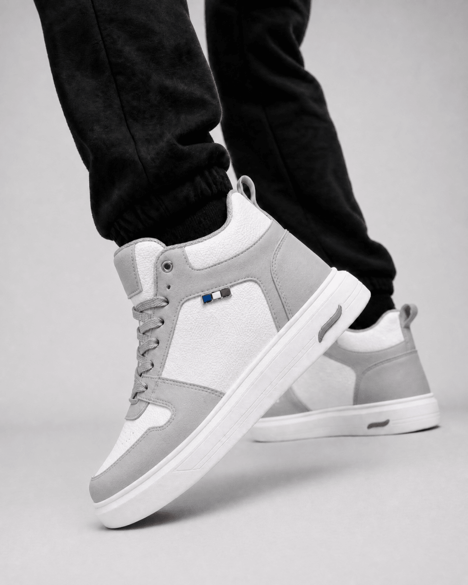 VANTEXO Prime Lift X10 Gri+10 CM Gizli Yükselti Premium Sneaker - Vantexo