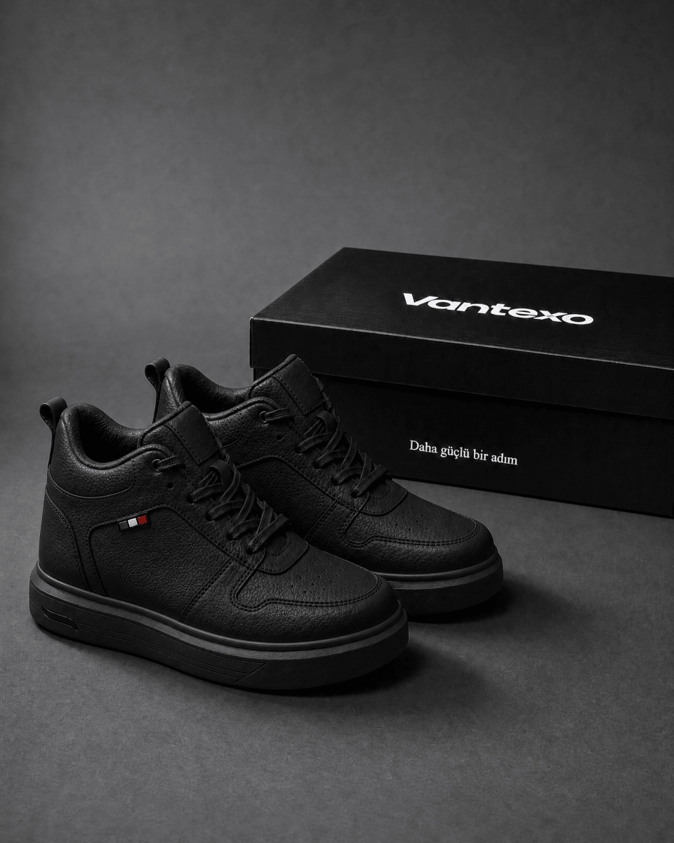 VANTEXO Prime Lift X10 Siyah +10 CM Gizli Yükselti Premium Sneaker - Vantexo