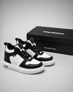 VANTEXO Prime Lift X10 Siyah Beyaz +10 CM Gizli Yükselti Premium Sneaker - Vantexo