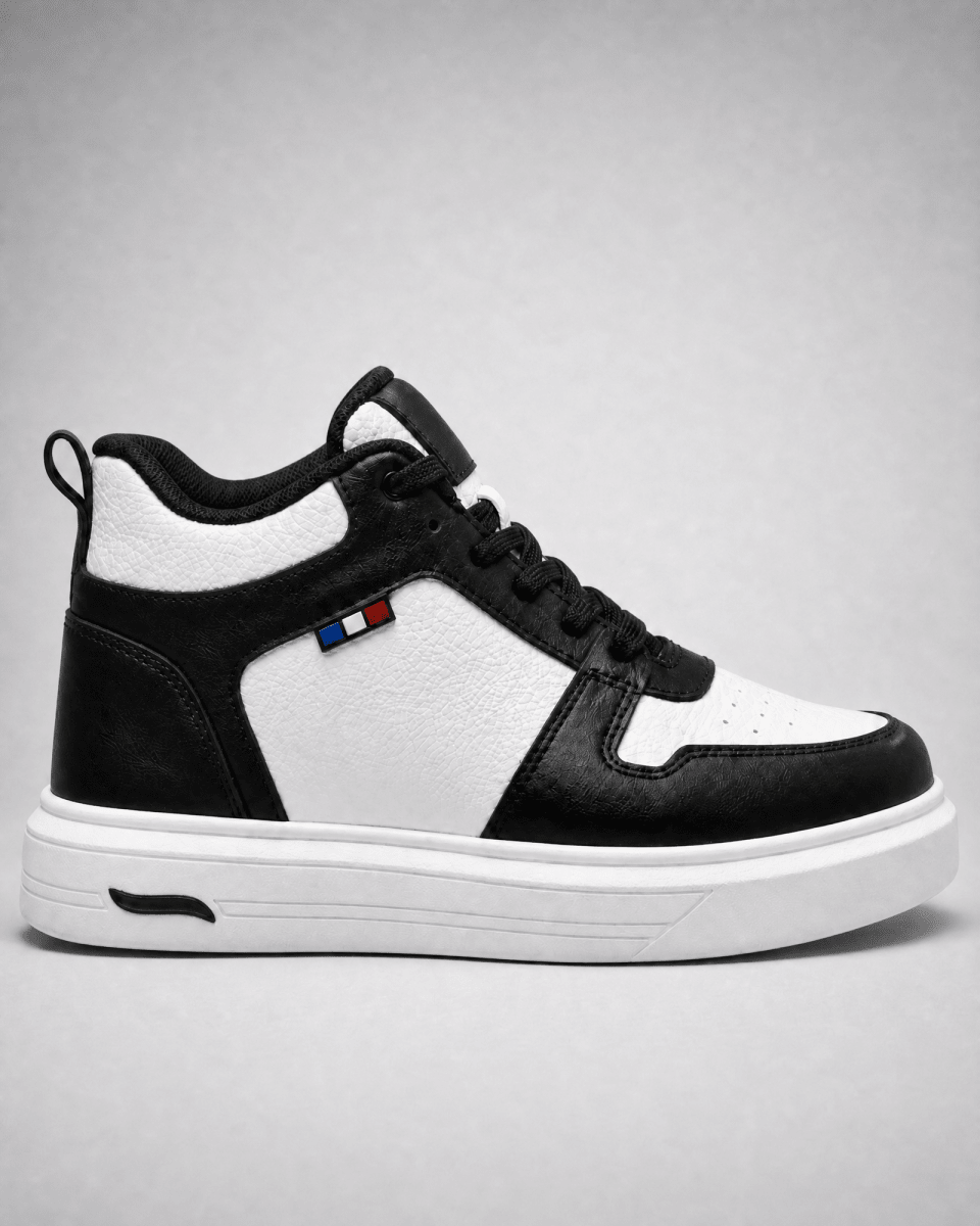 VANTEXO Prime Lift X10 Siyah Beyaz +10 CM Gizli Yükselti Premium Sneaker - Vantexo
