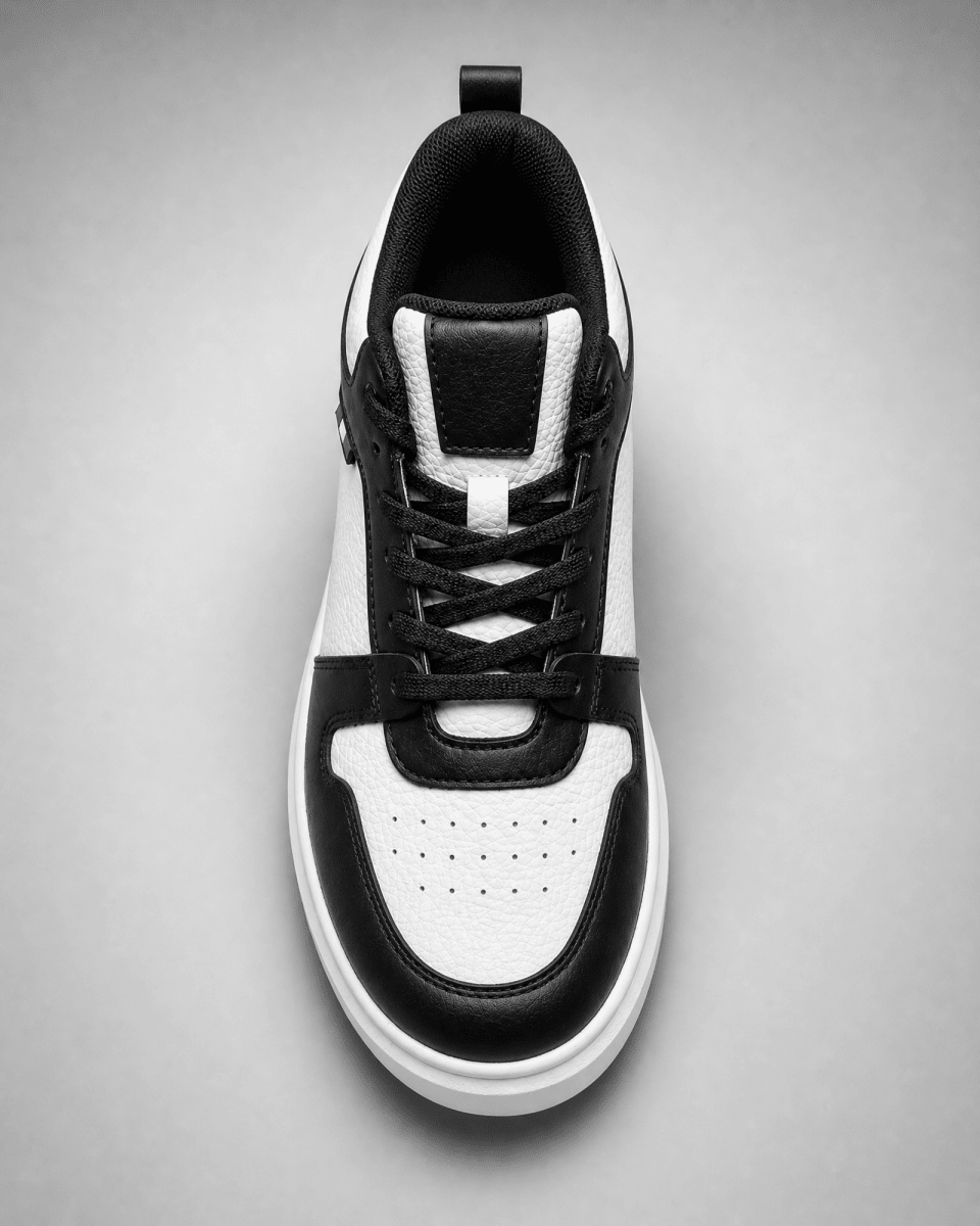 VANTEXO Prime Lift X10 Siyah Beyaz +10 CM Gizli Yükselti Premium Sneaker - Vantexo